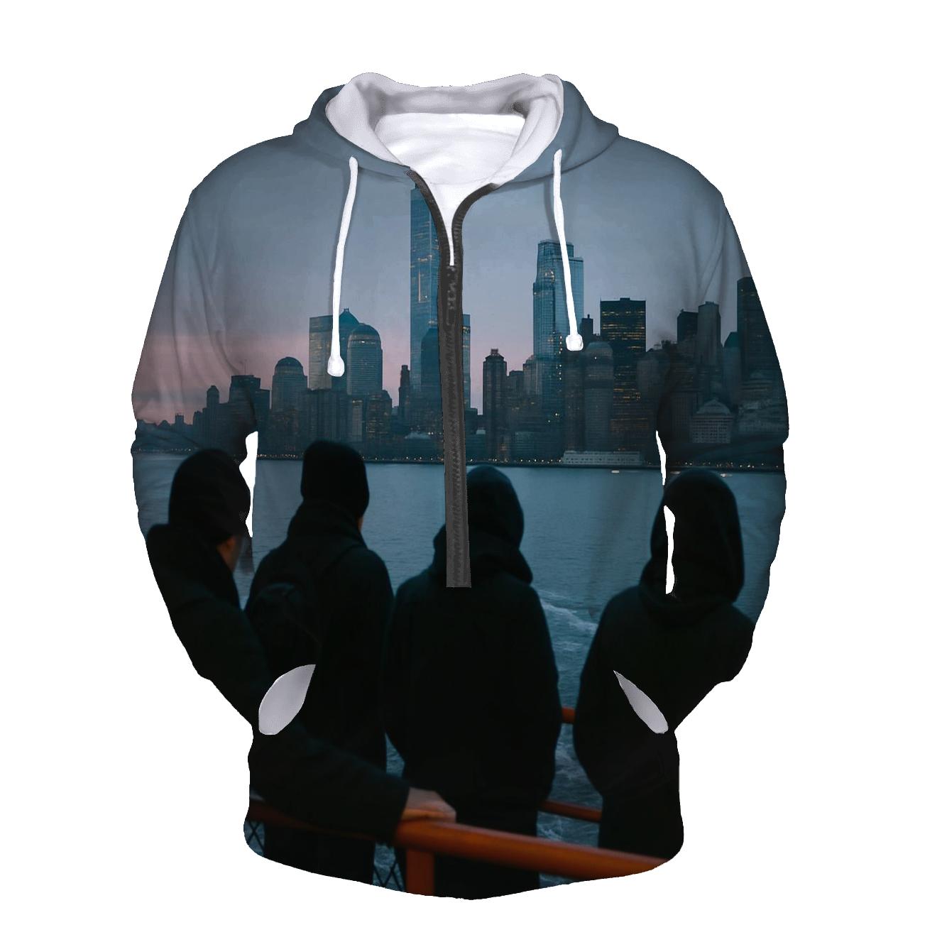 First Ferry Light Over Lower Manhattan hoodie trends