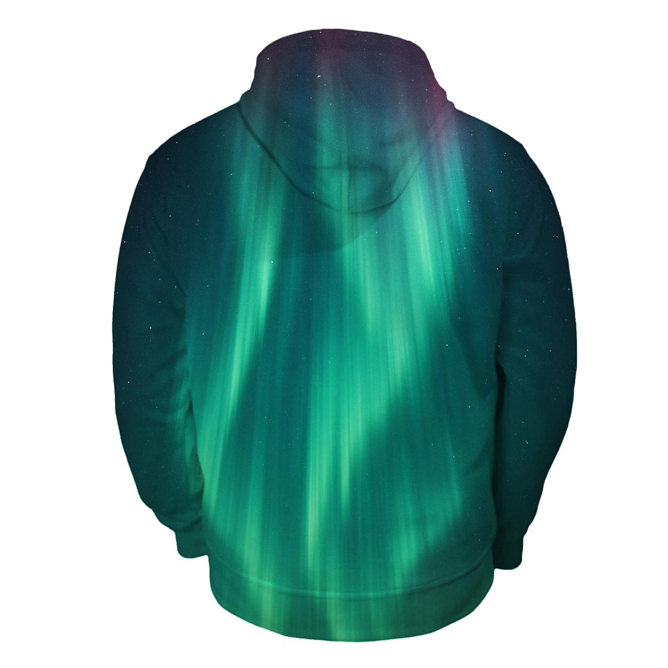 Aurora Curtain Over Polar Night custom hoodies