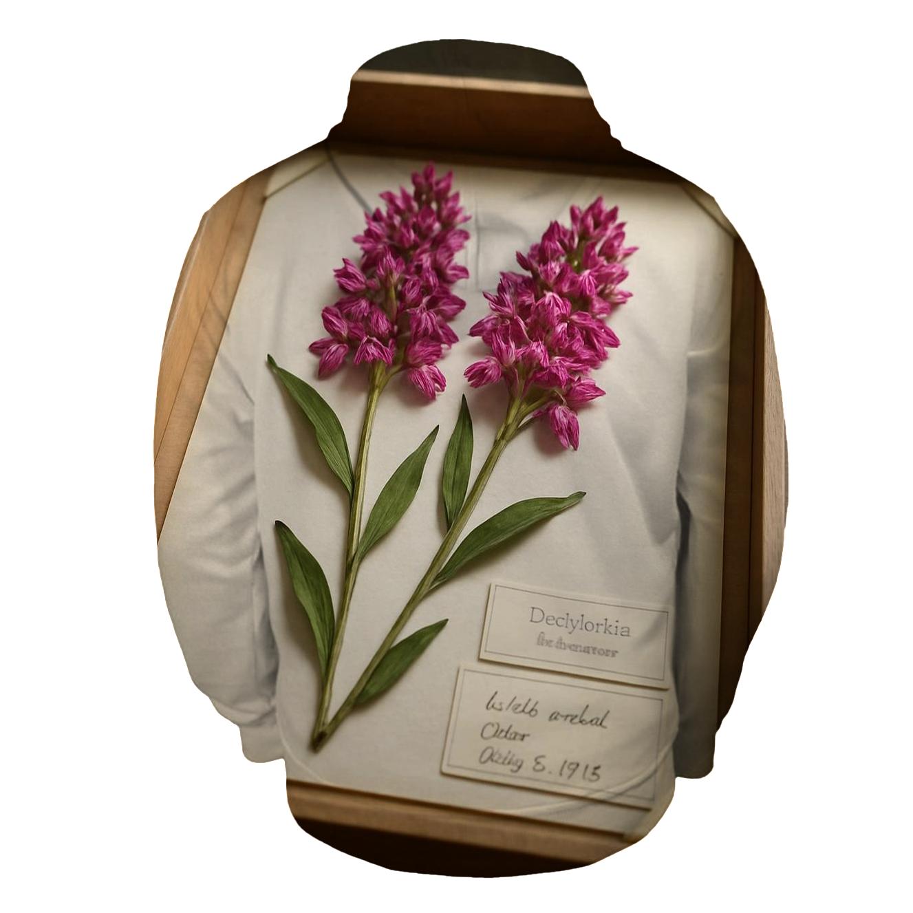 Herbarium Pressing Tray With Wild Orchids hoodies fashion