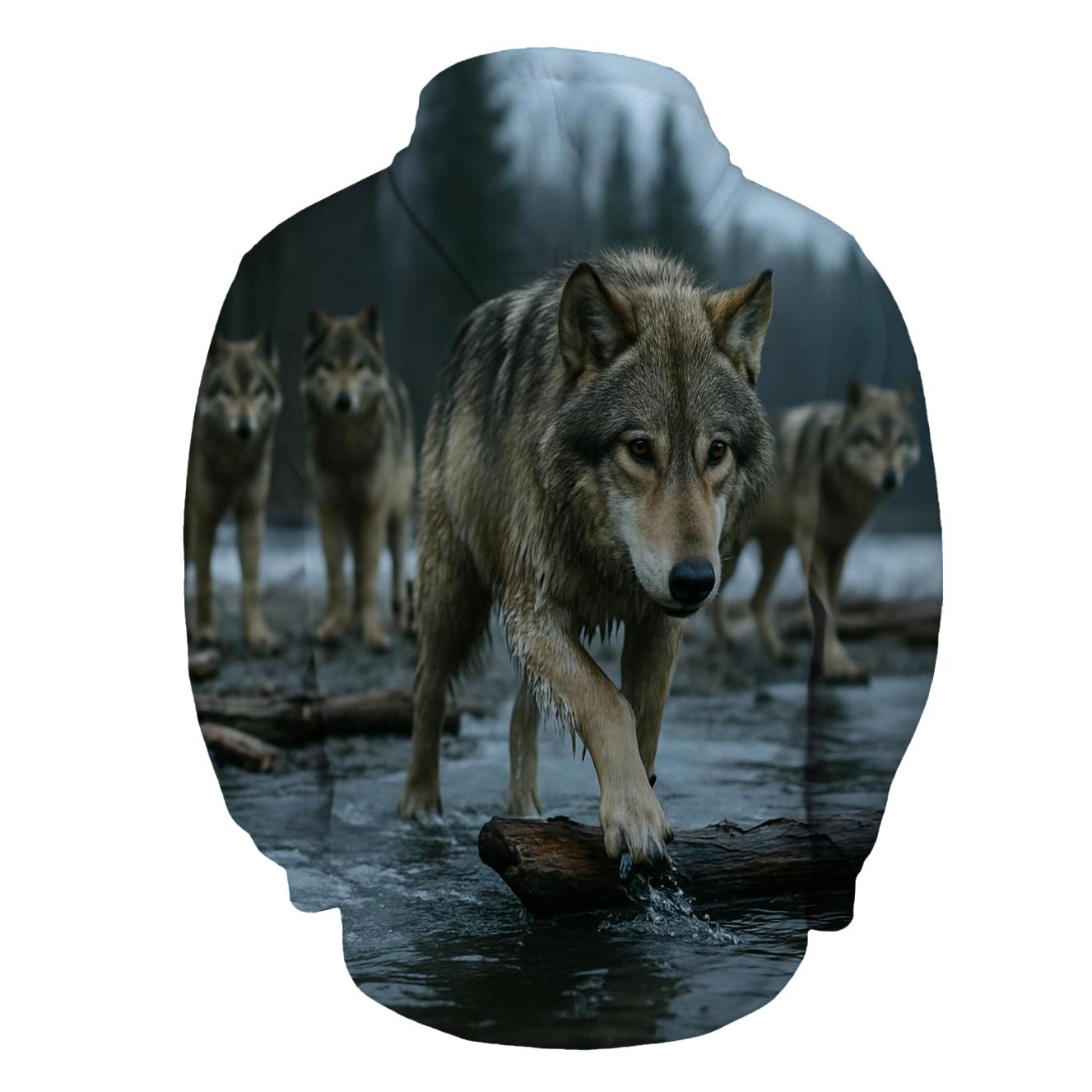 Ironwood Pack Crossing At First Thaw hoodies fashion