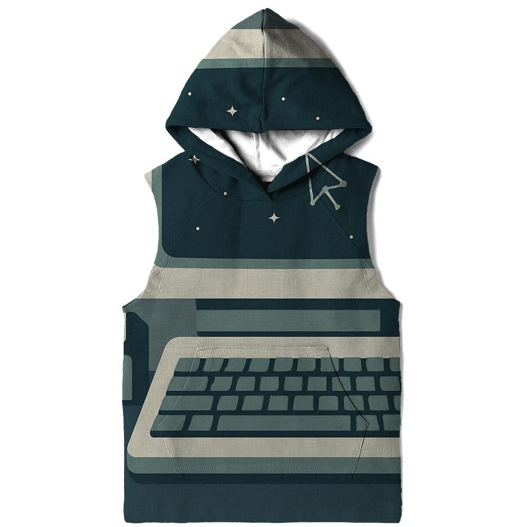 Retro Computer Starfield Desktop hoodie styles