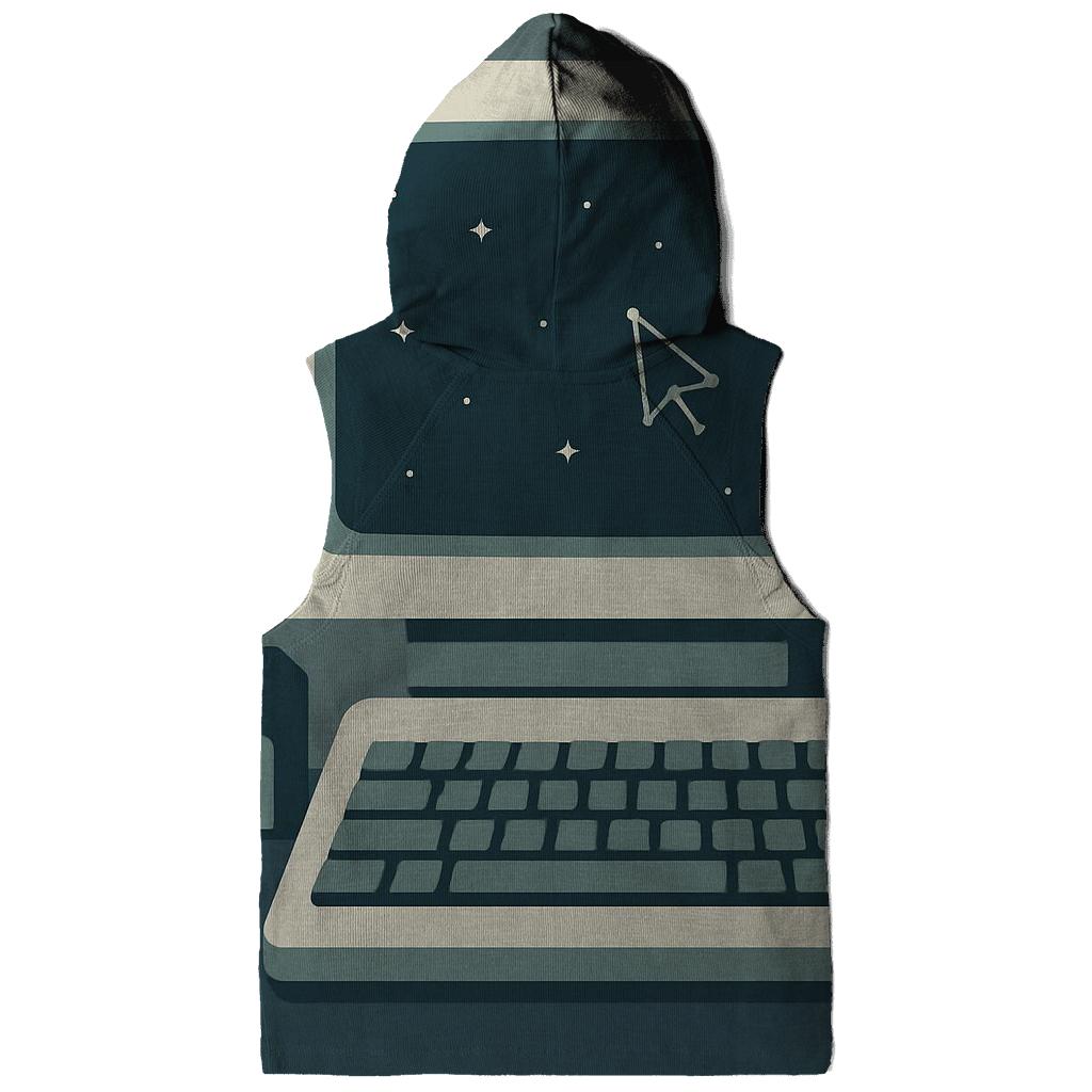 Retro Computer Starfield Desktop hoodie styles
