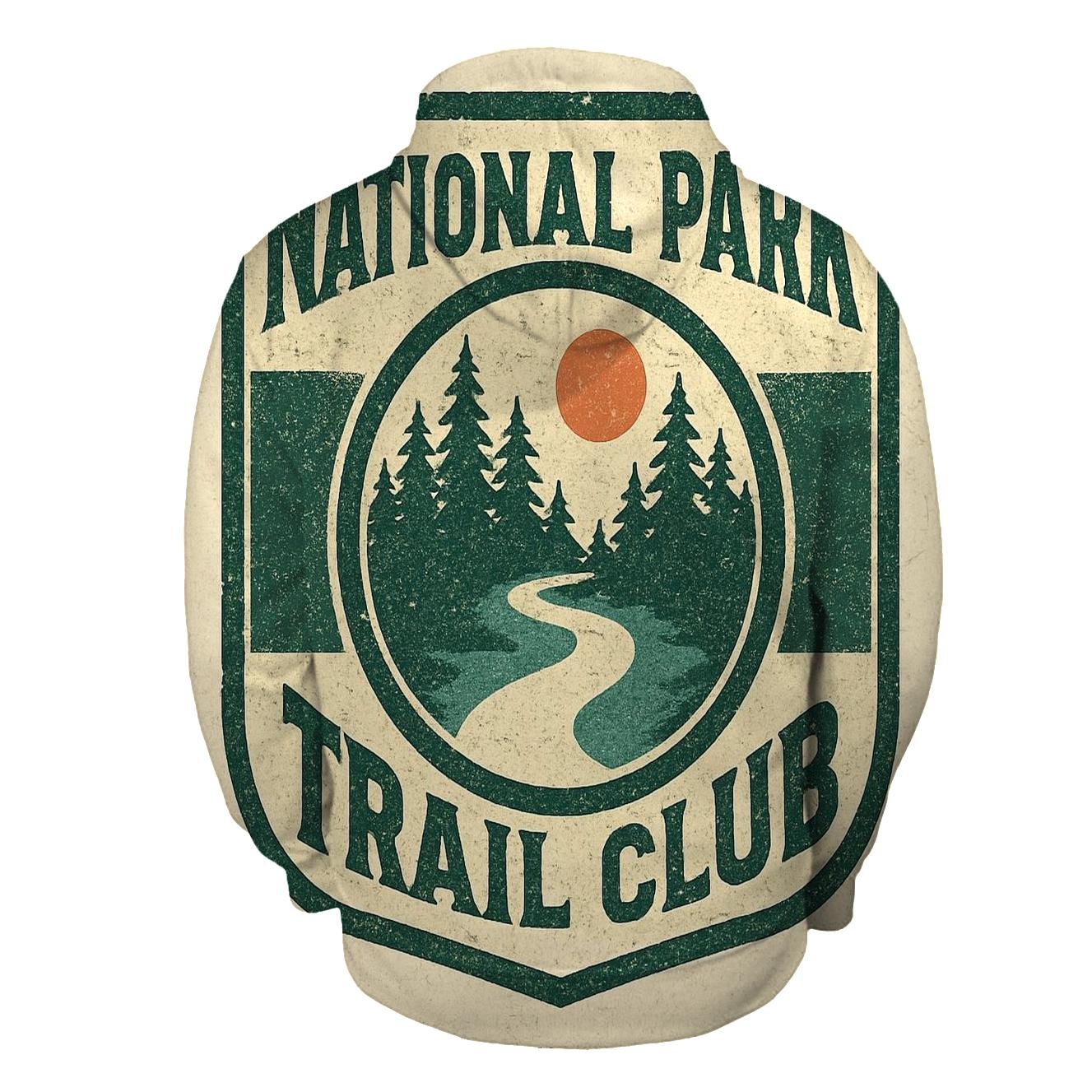 Worn 1970s National Park Trail Badge premium hoodies