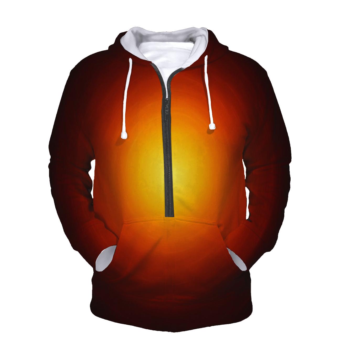 Molten Amber Bloom custom hoodies