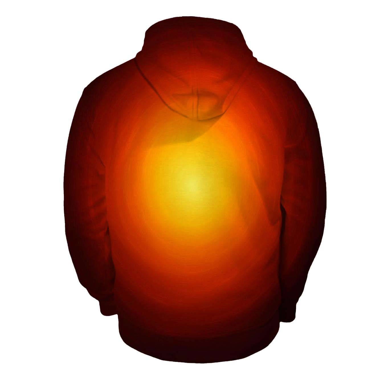 Molten Amber Bloom custom hoodies