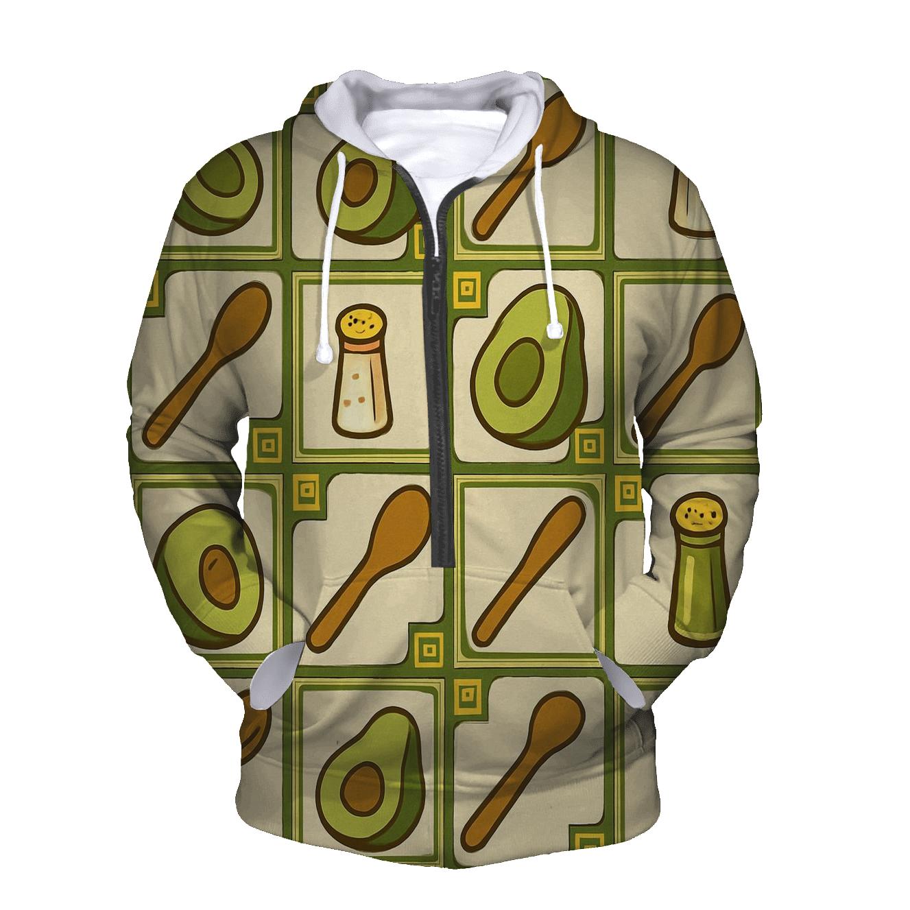 Groovy Avocado Kitchen Tiles hoodie designs