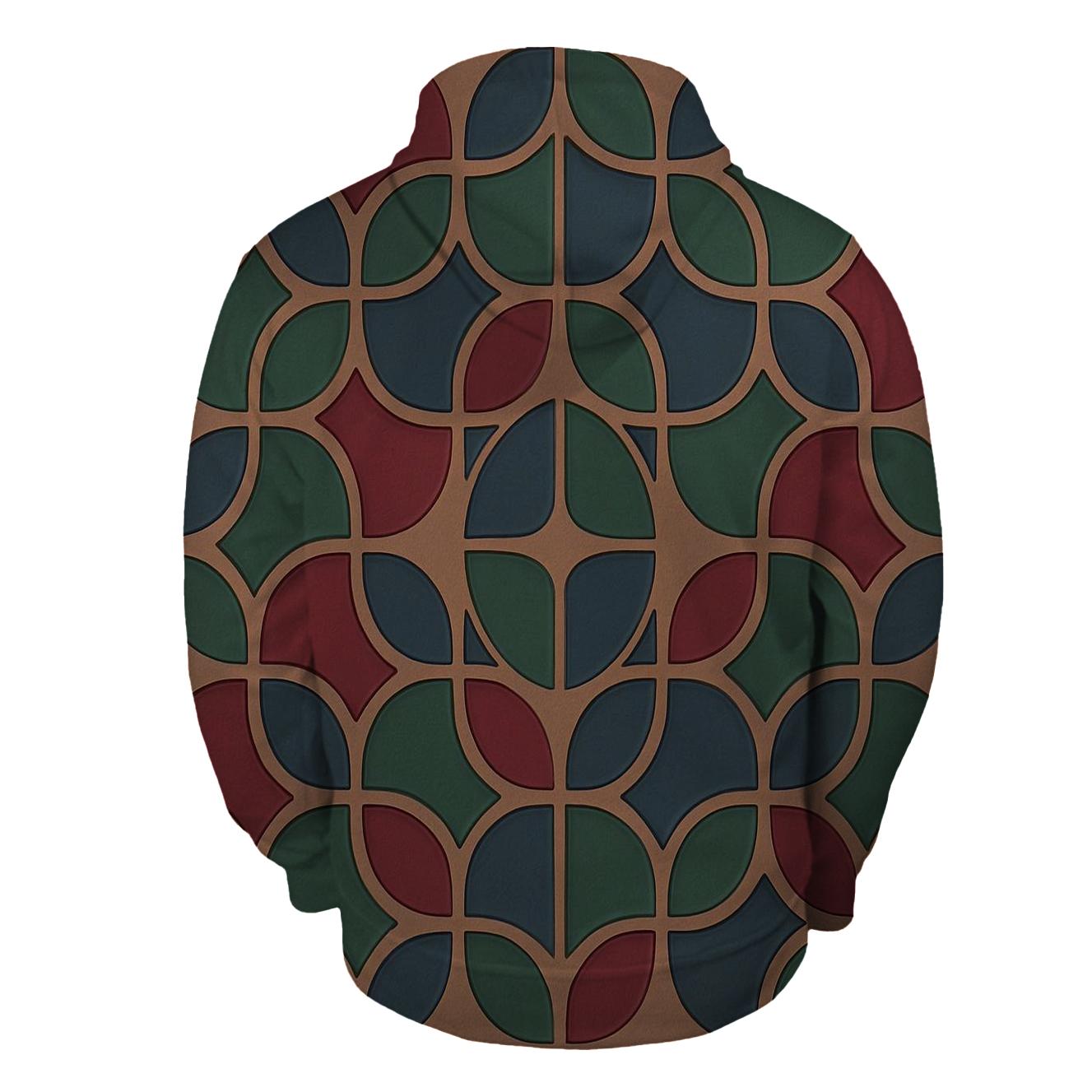 Bean Mosaic Tile hoodies fashion