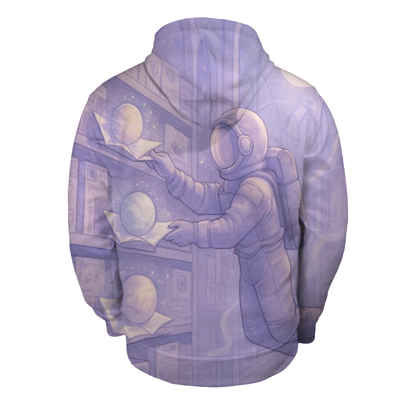 Moonlit Library Of Paper Planets hoodie styles