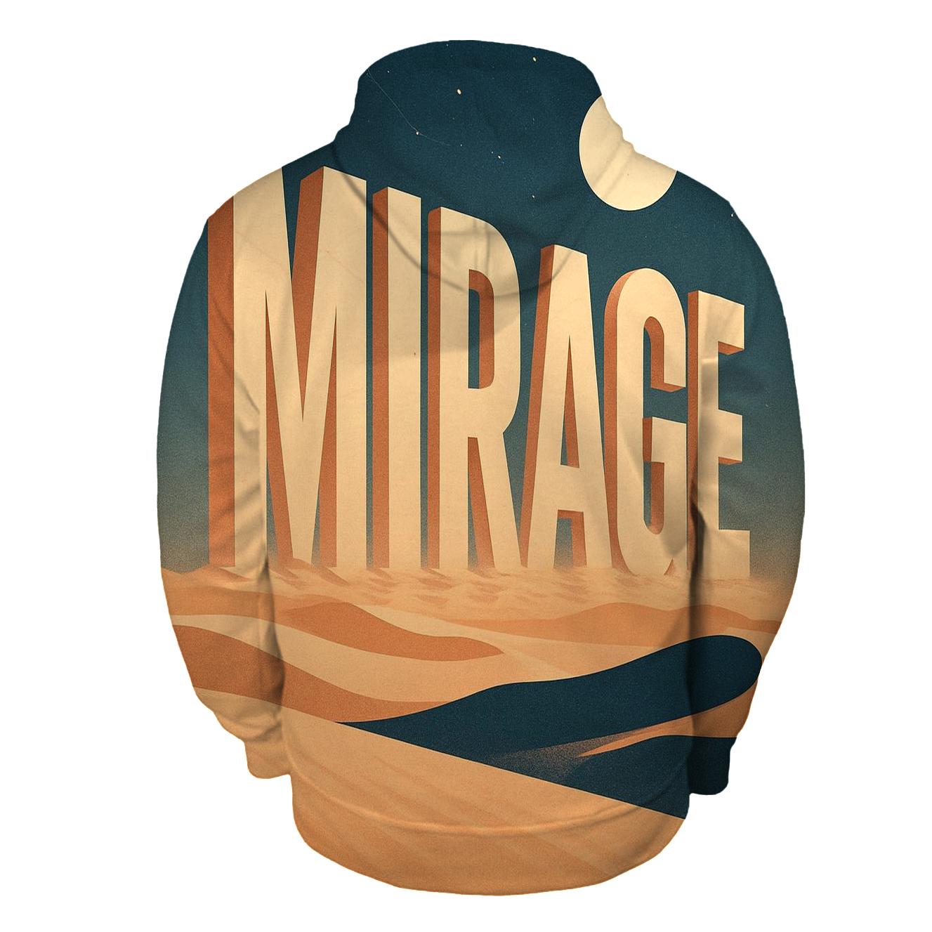 Desert Moon Mirage Typography hoodie designs