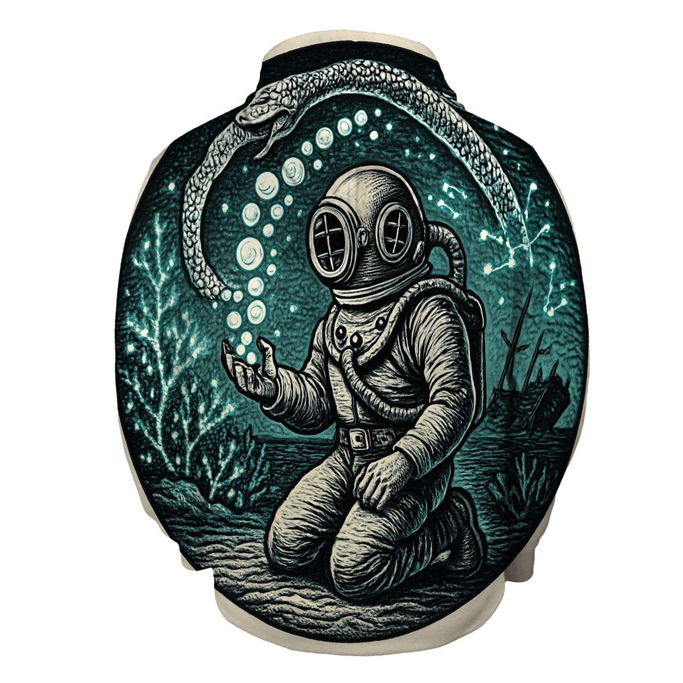 Deep Sea Astronaut Ouroboros custom hoodies
