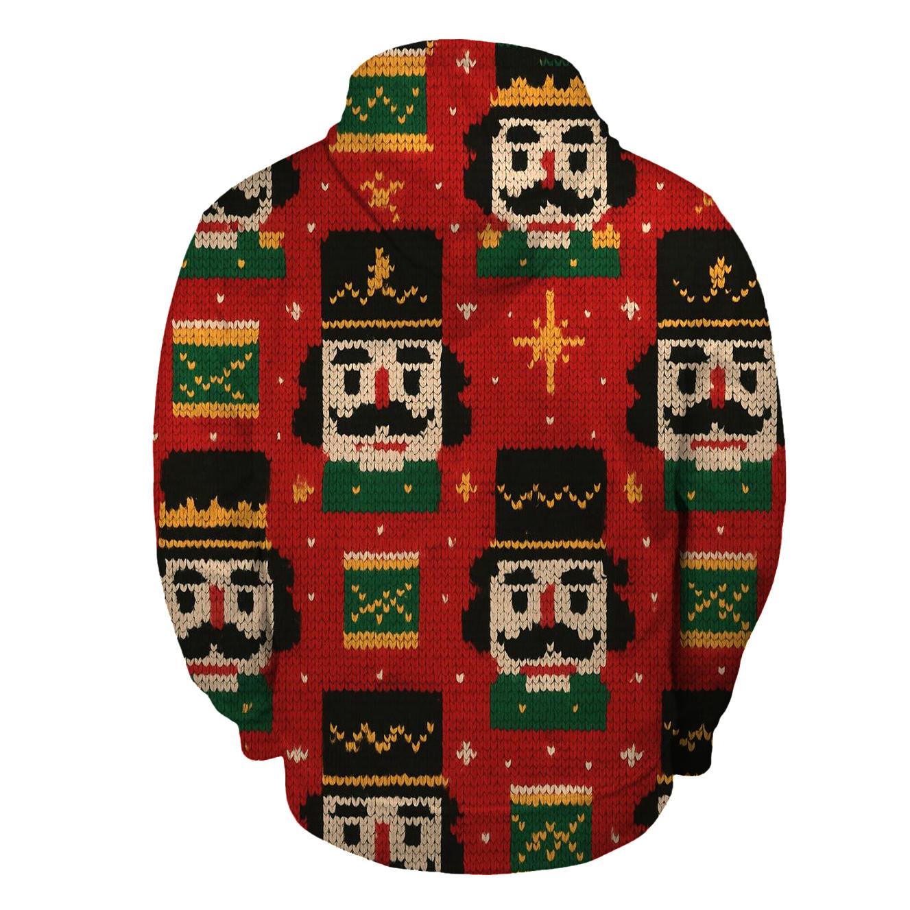 Nutcracker Toy Tower Grid Design hoodie designs