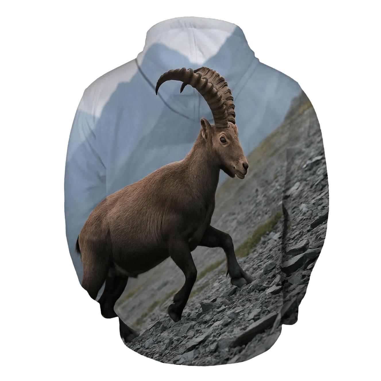 Scree Step Alpine Ibex hoodie styles