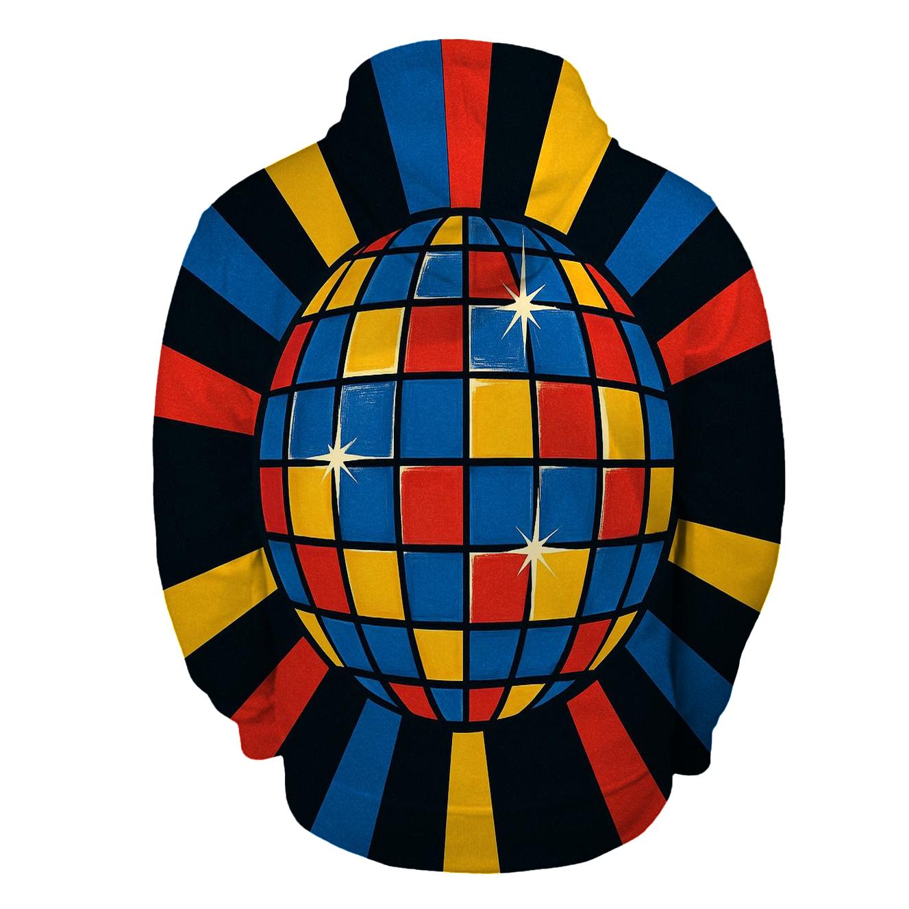 Disco Ball Prism Burst premium hoodies
