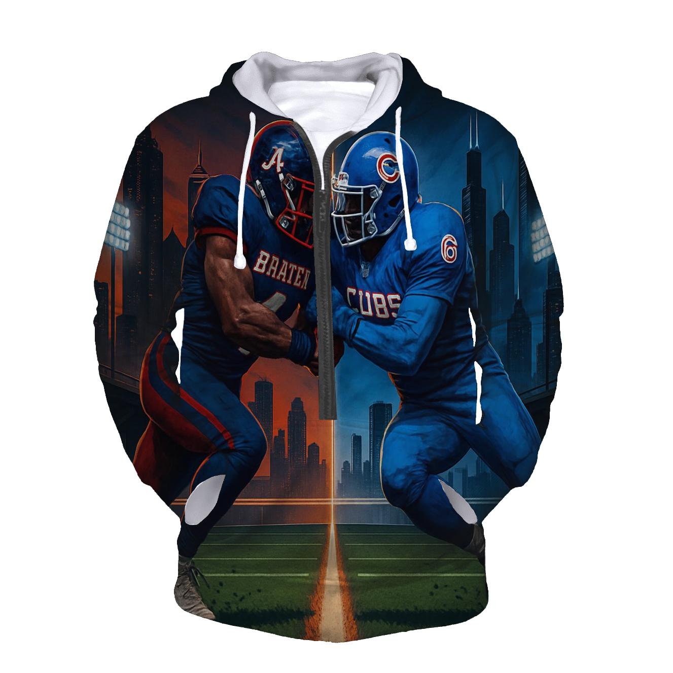 Skyline Scrimmage Braves Versus Cubs designer hoodies