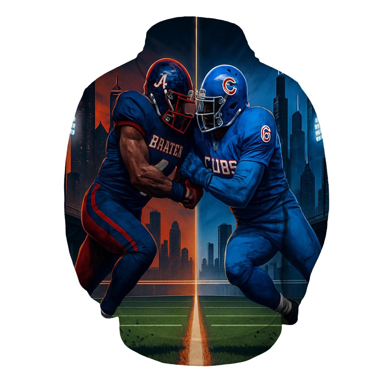 Skyline Scrimmage Braves Versus Cubs designer hoodies
