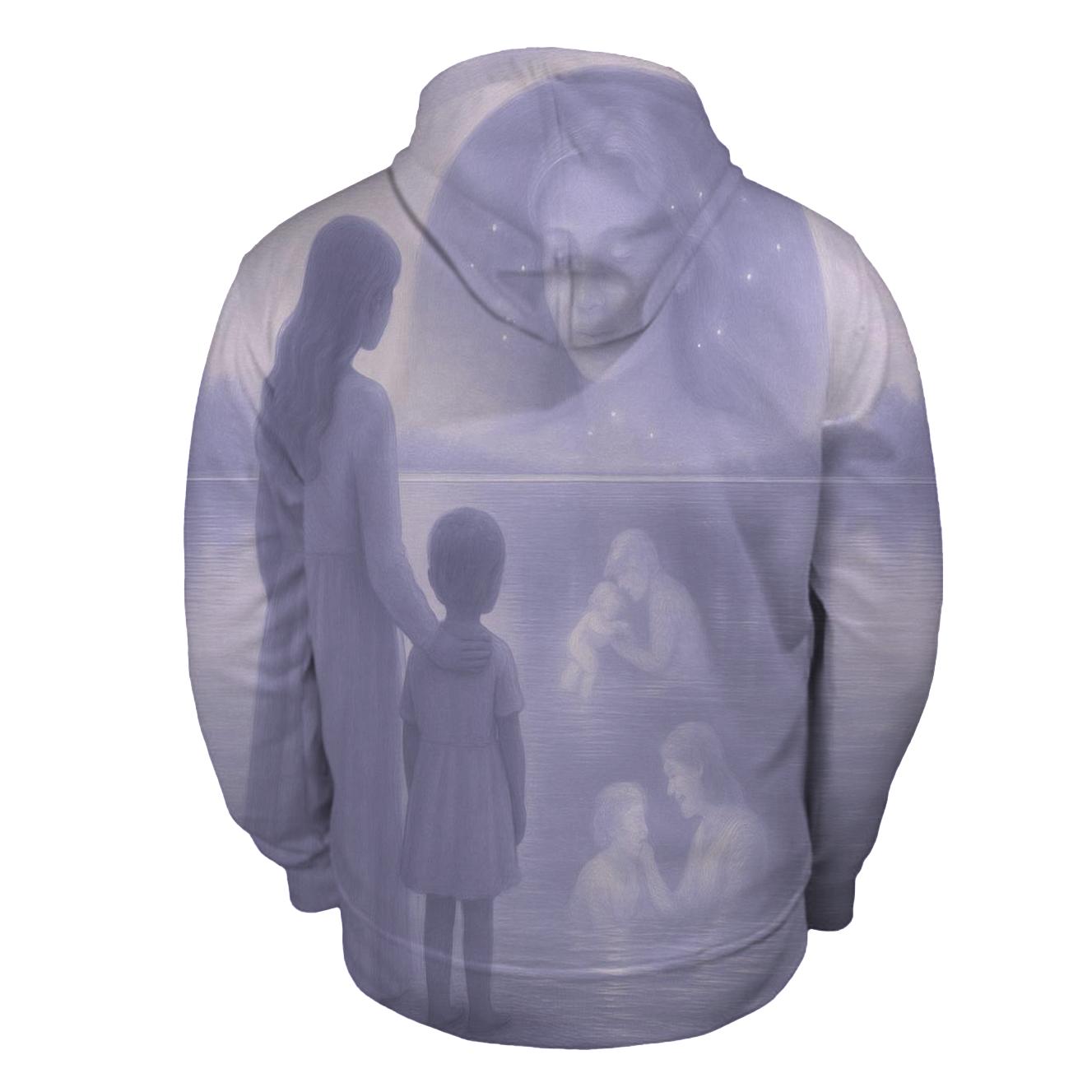 The Gentle Mirror Seeing Yourself Through Her Faith graphic hoodies