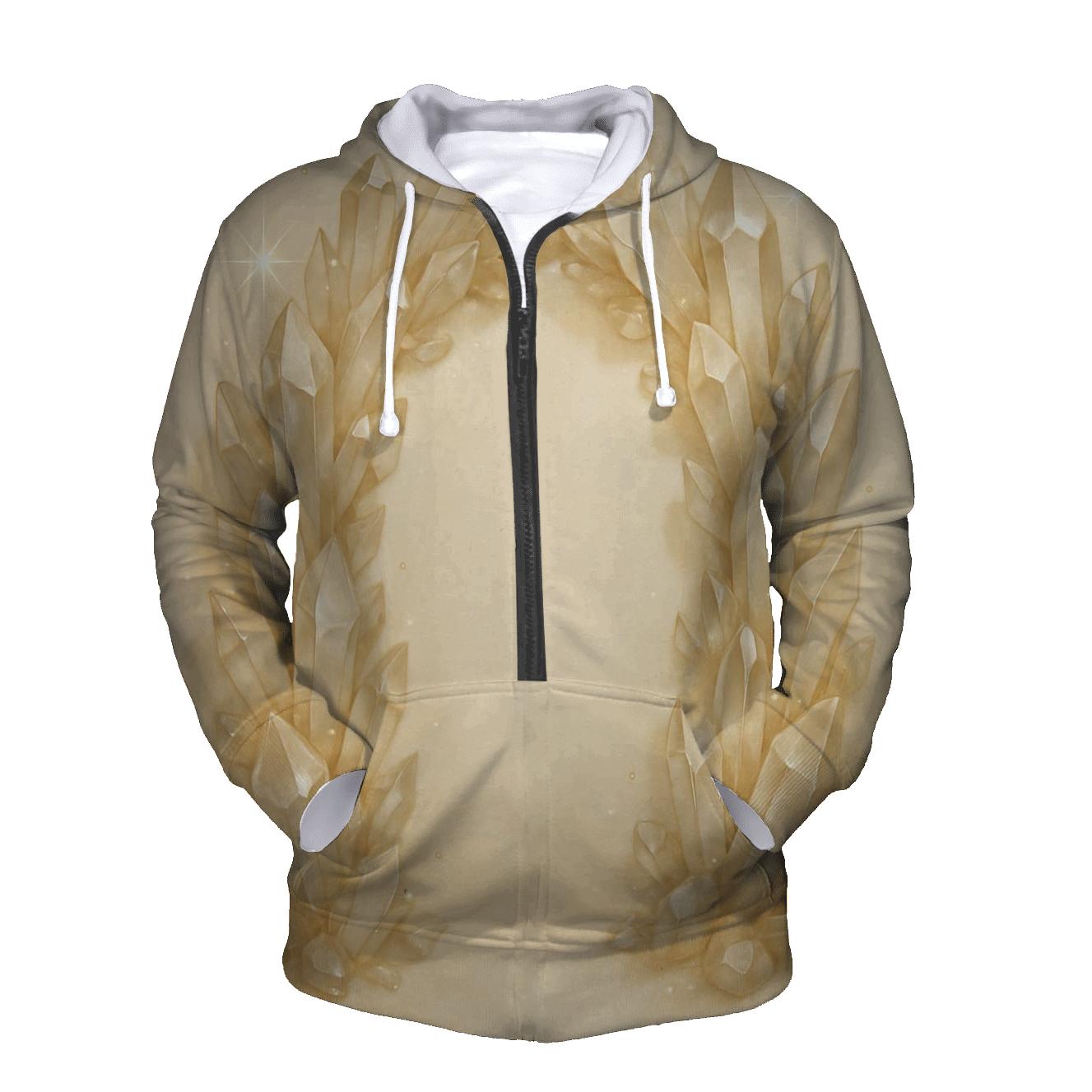 Champagne Crystal Archway embroidered hoodies