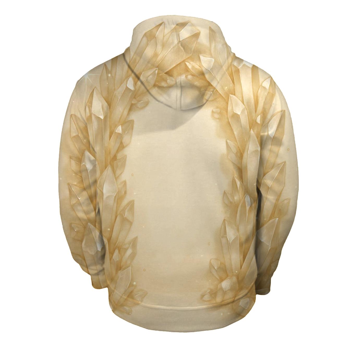 Champagne Crystal Archway embroidered hoodies