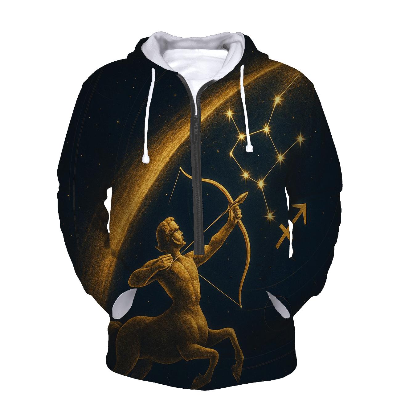 Sagittarius Archer Galactic Trajectory heavyweight hoodies