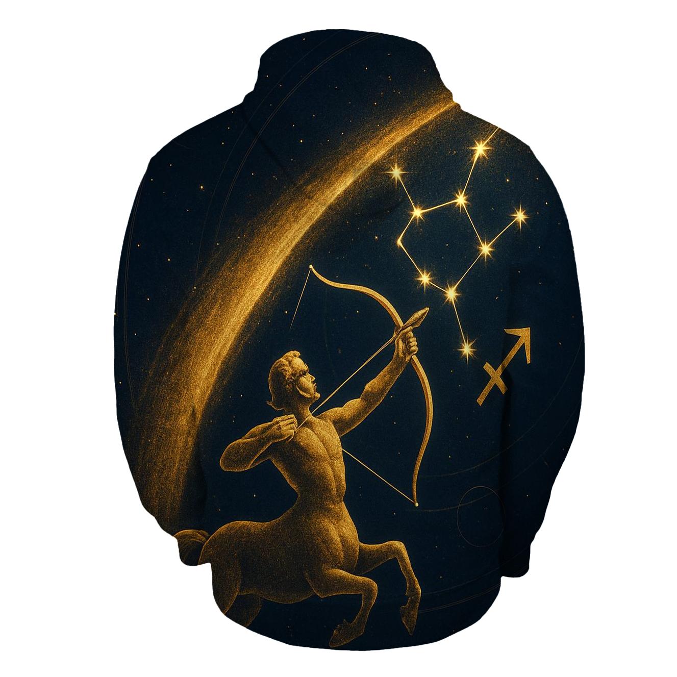Sagittarius Archer Galactic Trajectory heavyweight hoodies