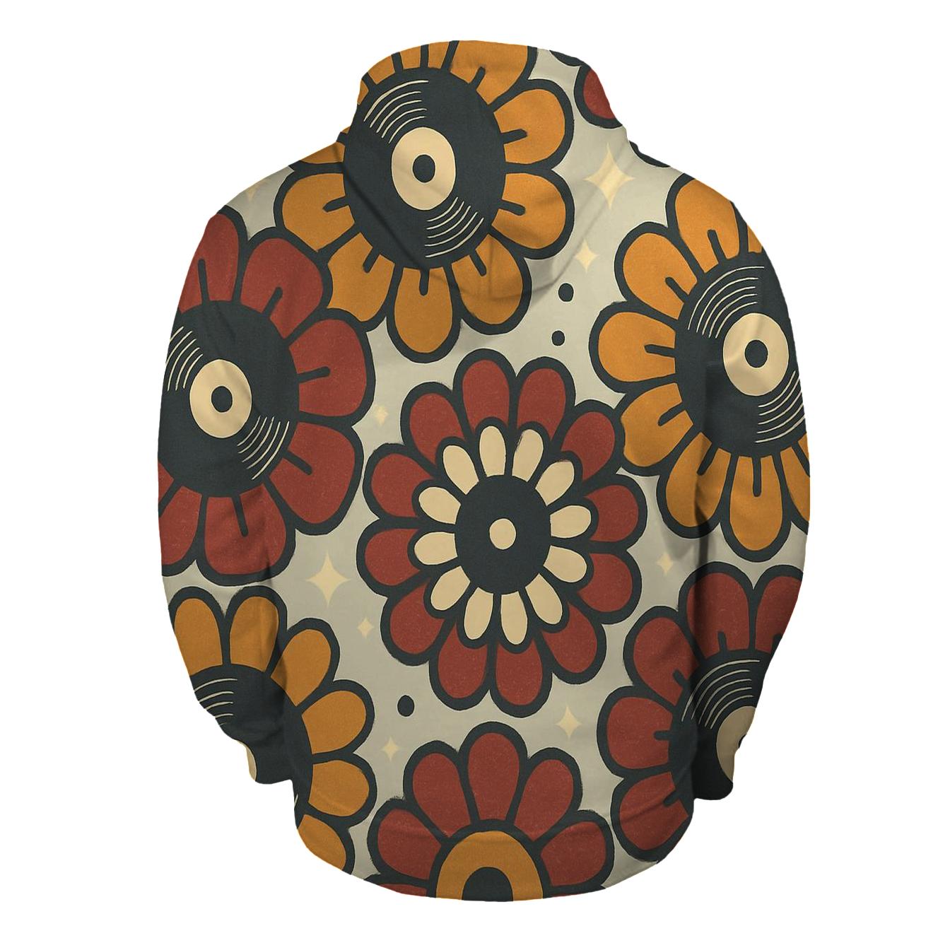 Vinyl Record Blossom Wheels custom hoodies
