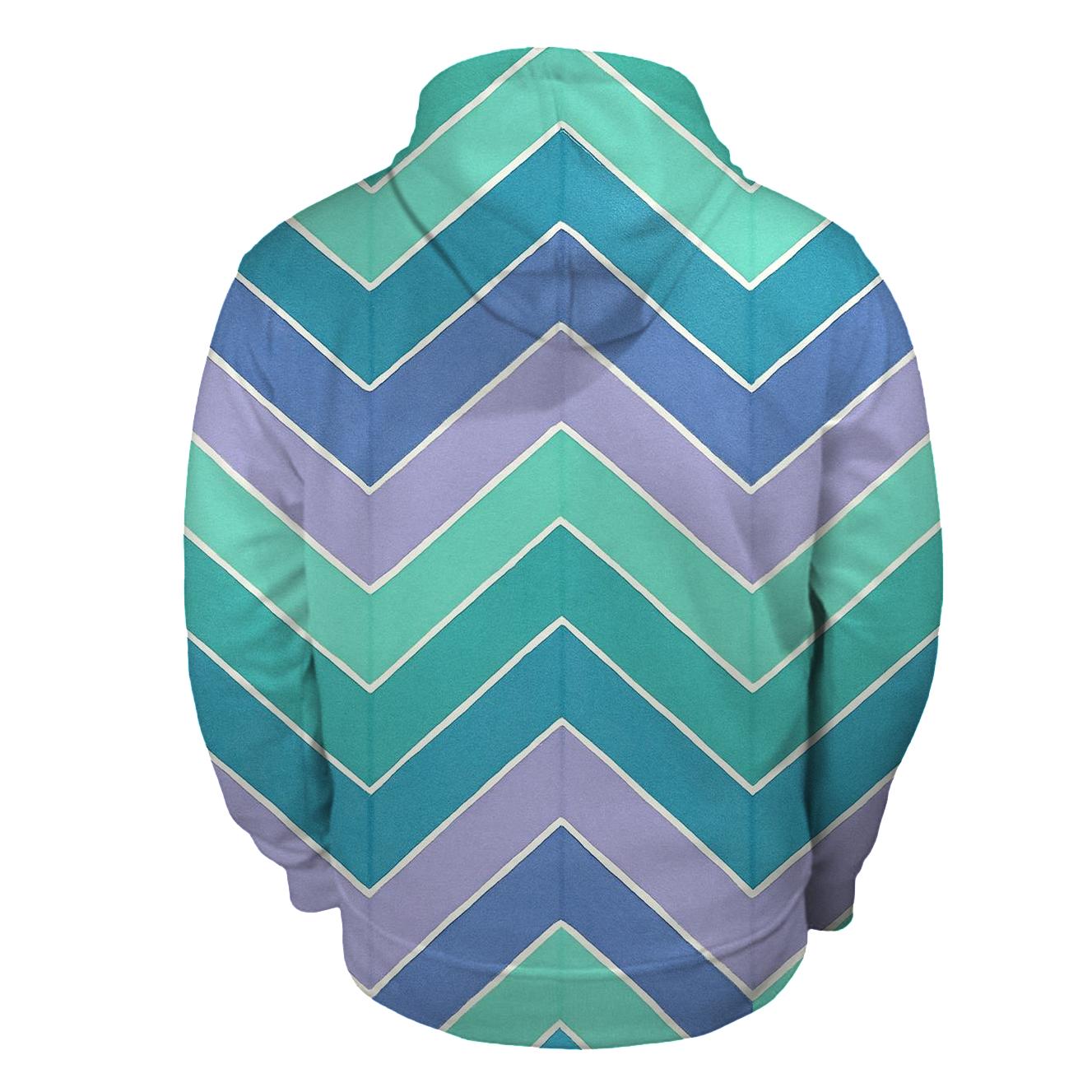 Accordion Chevron Aurora Fold premium hoodies