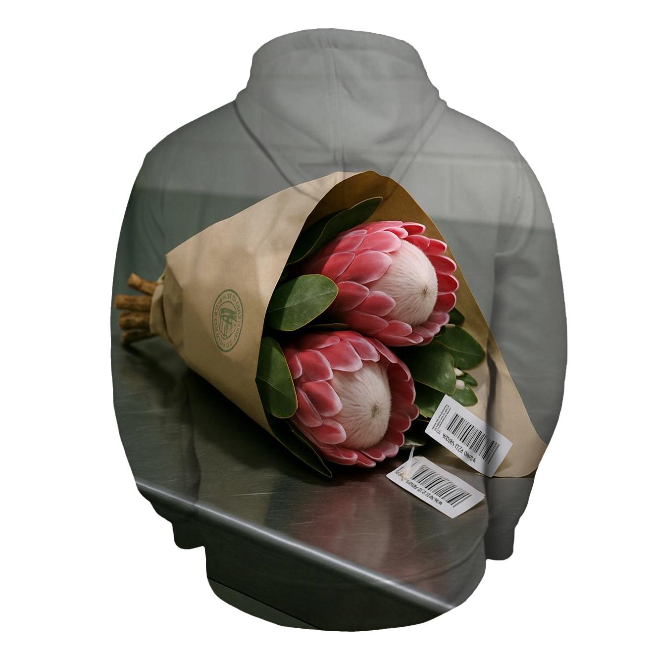 Protea Bouquet Wrapped For Export Inspection pullover hoodies