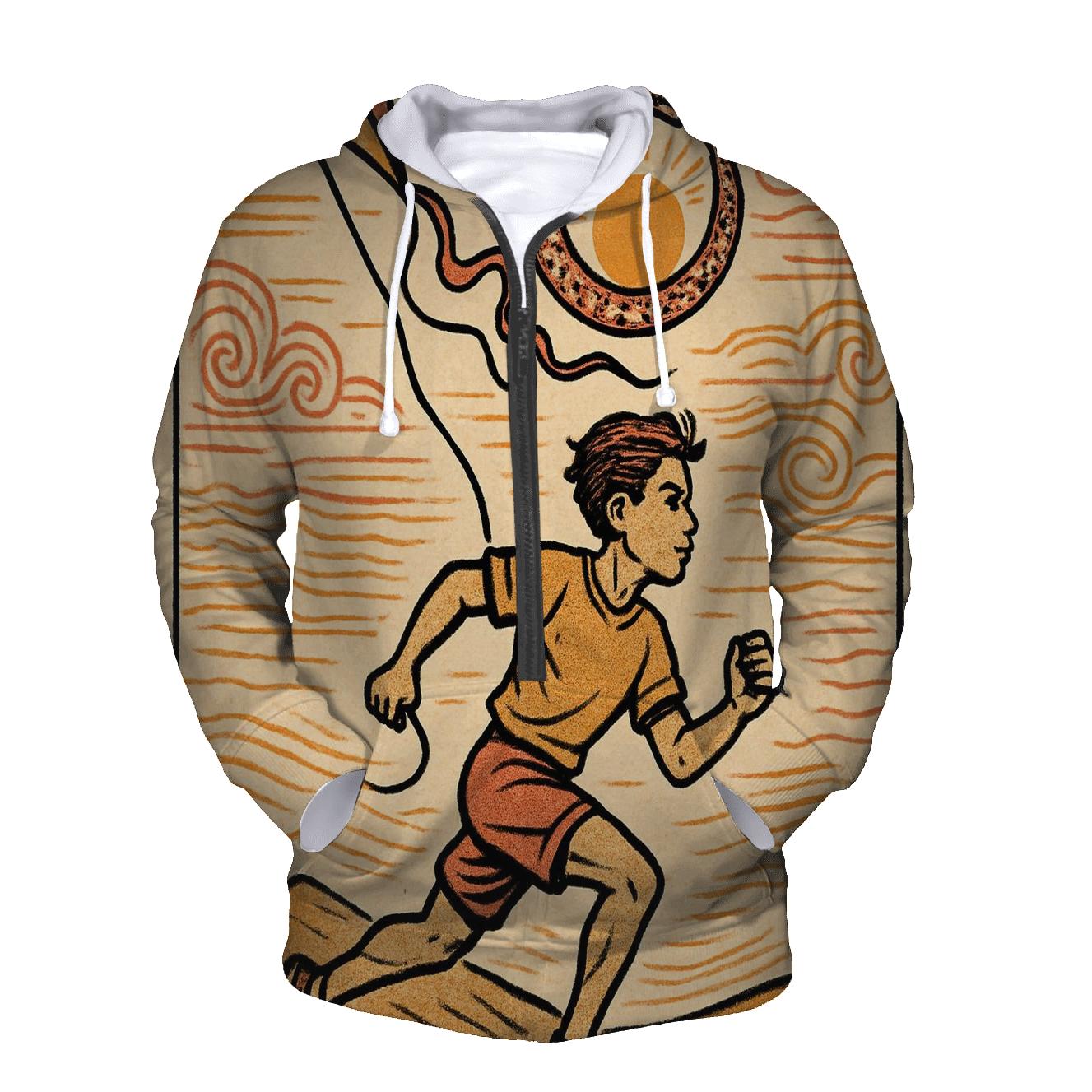 Solar Kite Runner Ouroboros embroidered hoodies