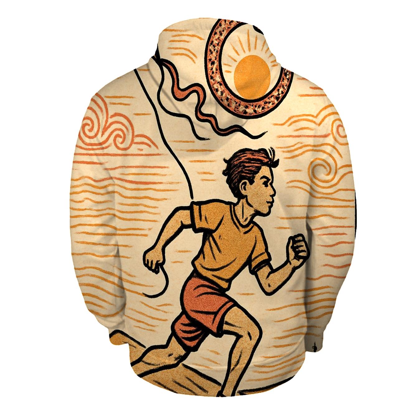 Solar Kite Runner Ouroboros embroidered hoodies