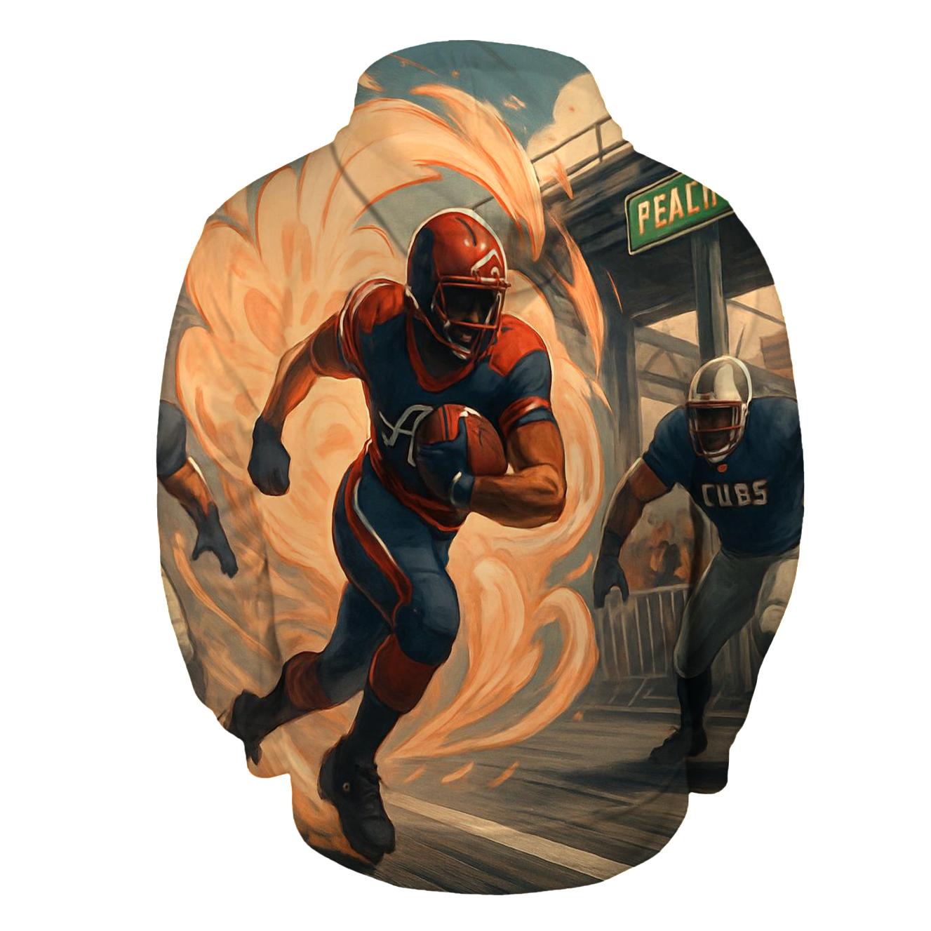Peachtree Wind Route Kick Return Clash zip-up hoodies