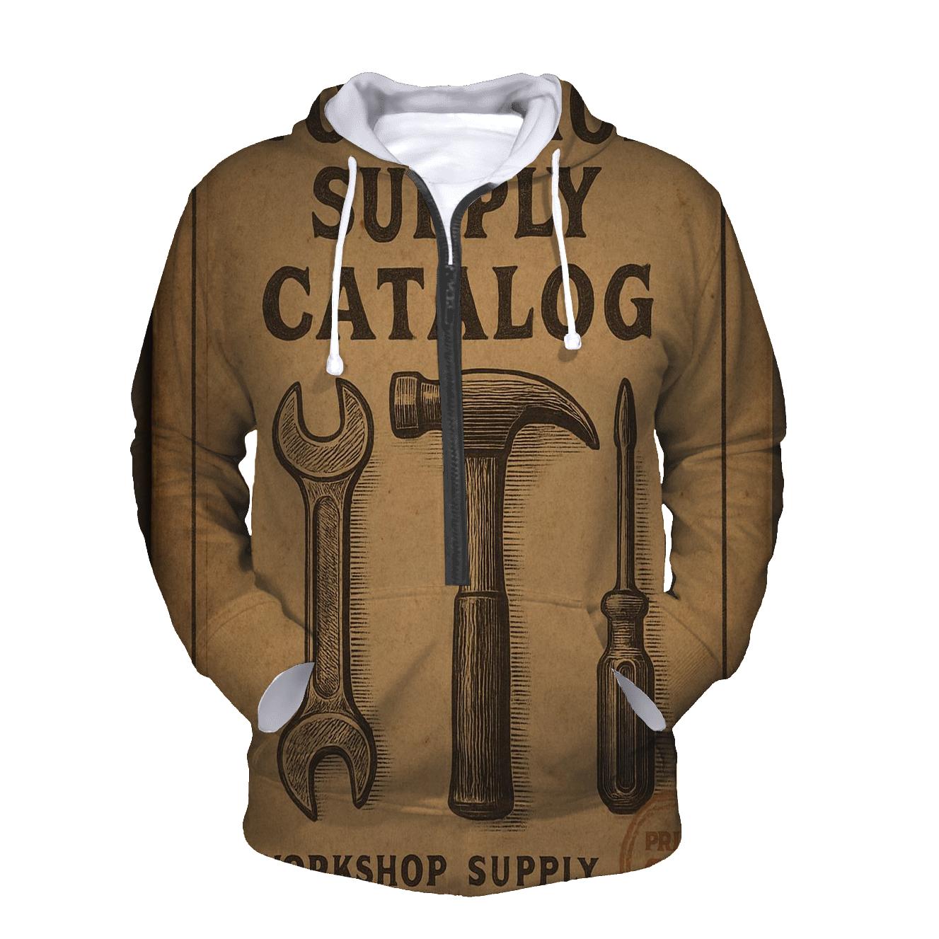 Antique Workshop Tools Catalog Cover custom hoodies