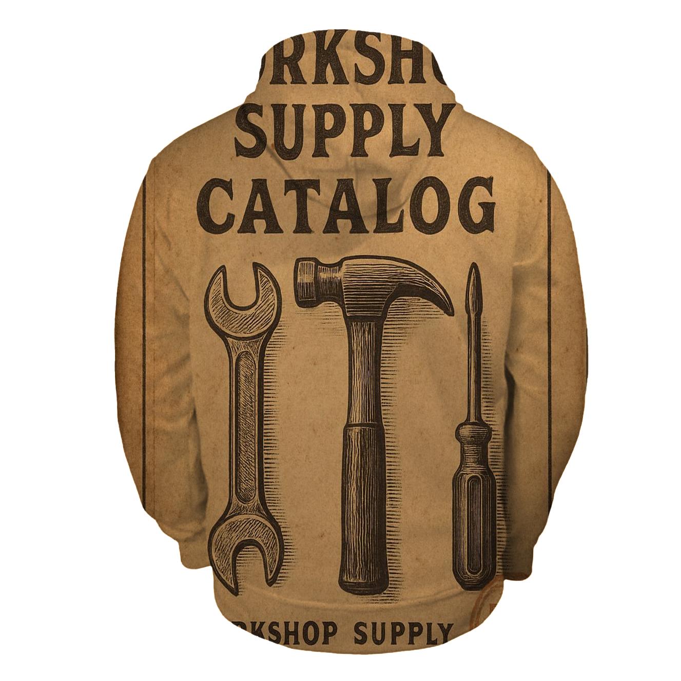 Antique Workshop Tools Catalog Cover custom hoodies