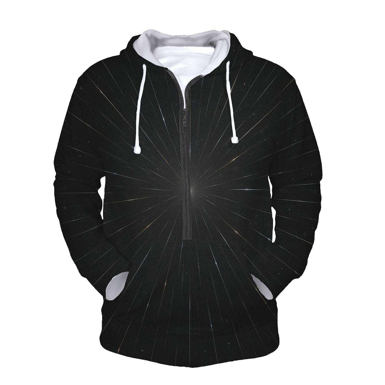 Meteor Radiant Convergence Field zip-up hoodies