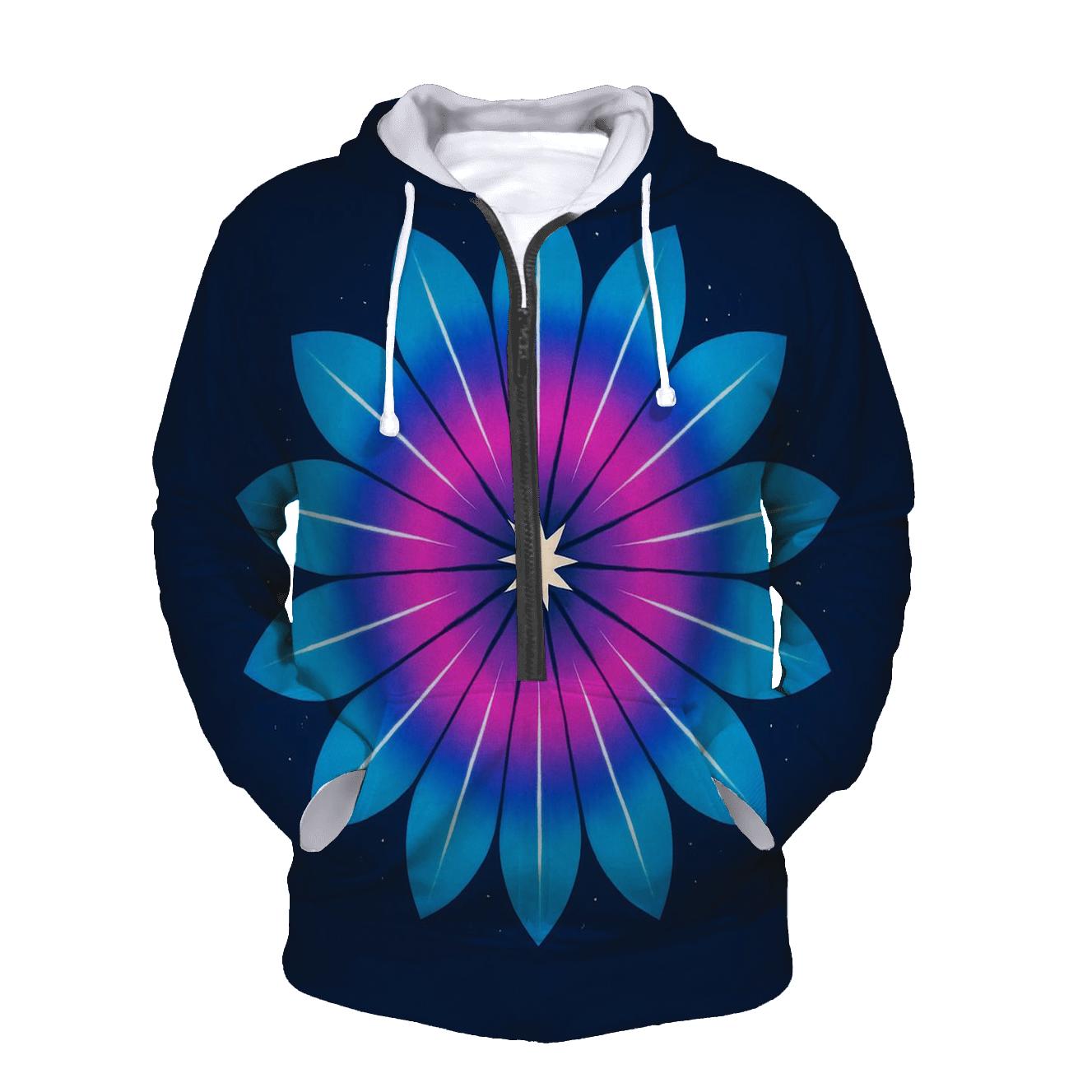 Mandala Pulsar Sunburst Petals custom hoodies
