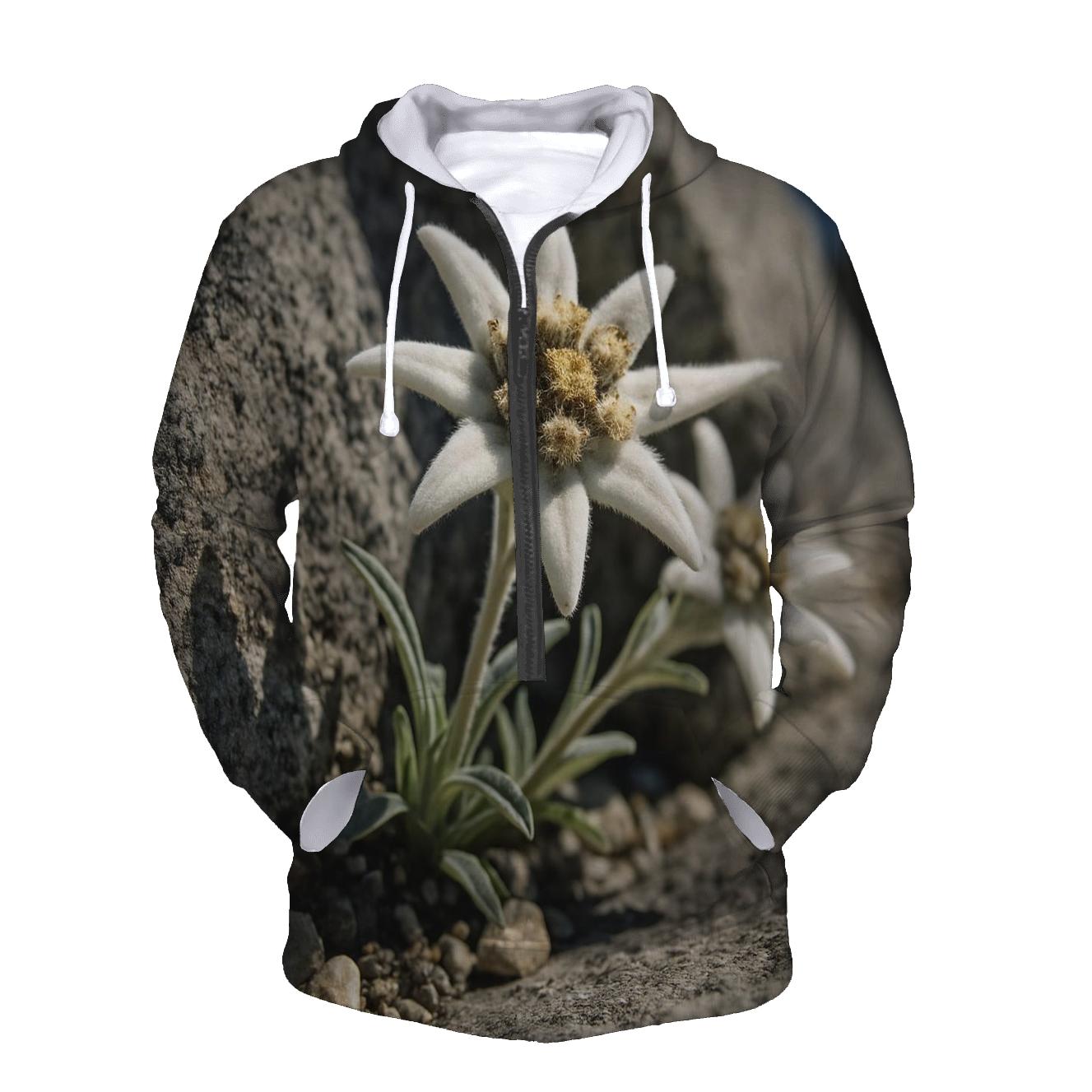 Alpine Edelweiss In Wind Sheltered Crevice hoodie styles