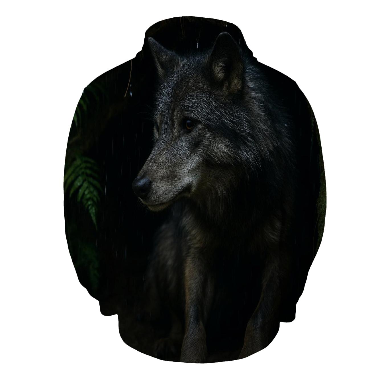 Timberline Den Entrance After Heavy Rain zip-up hoodies