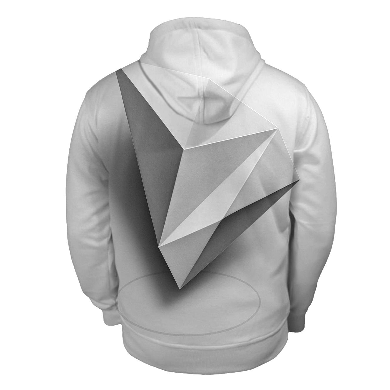 Filter Fold Geometry graphic hoodies