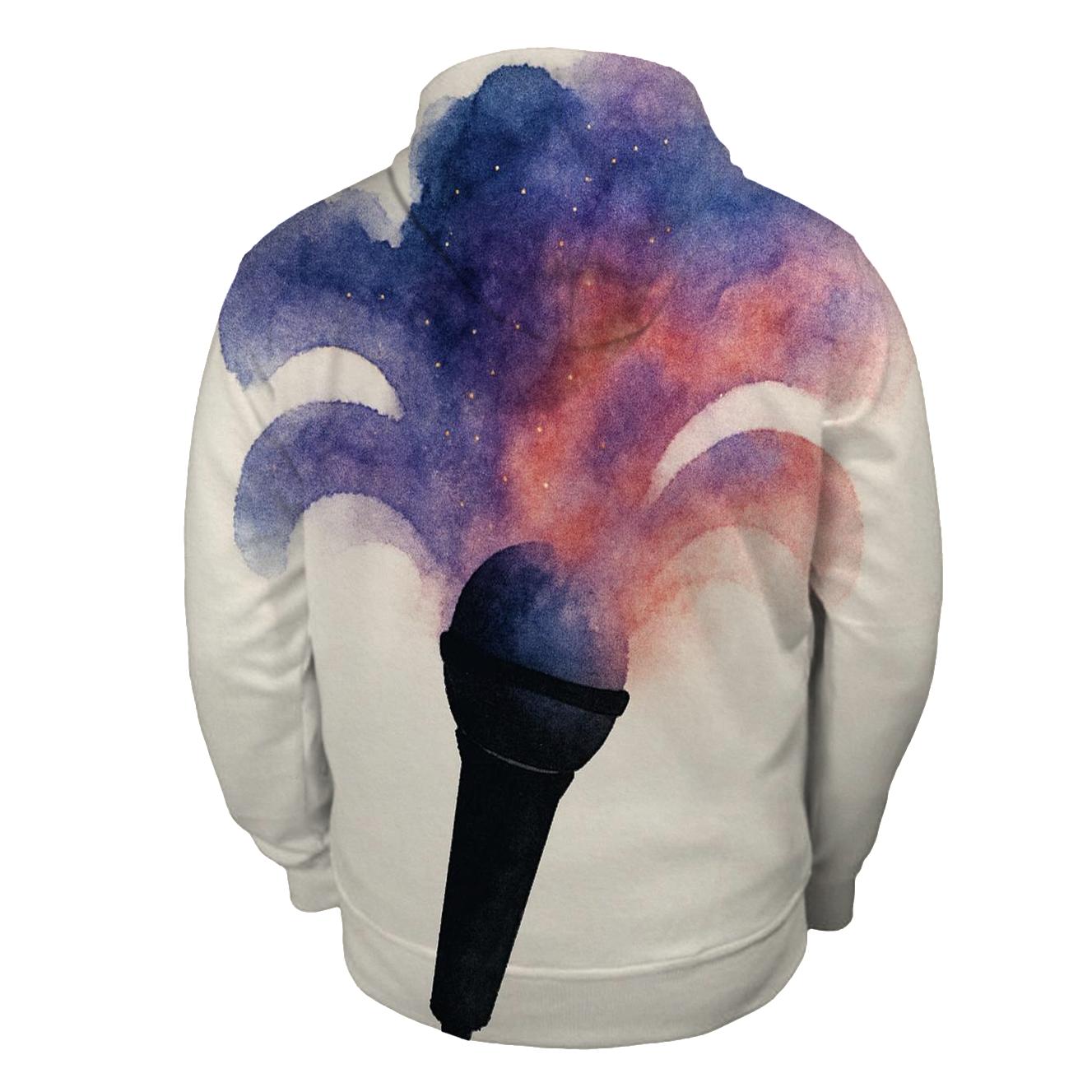 Microphone Nebula Bloom premium hoodies