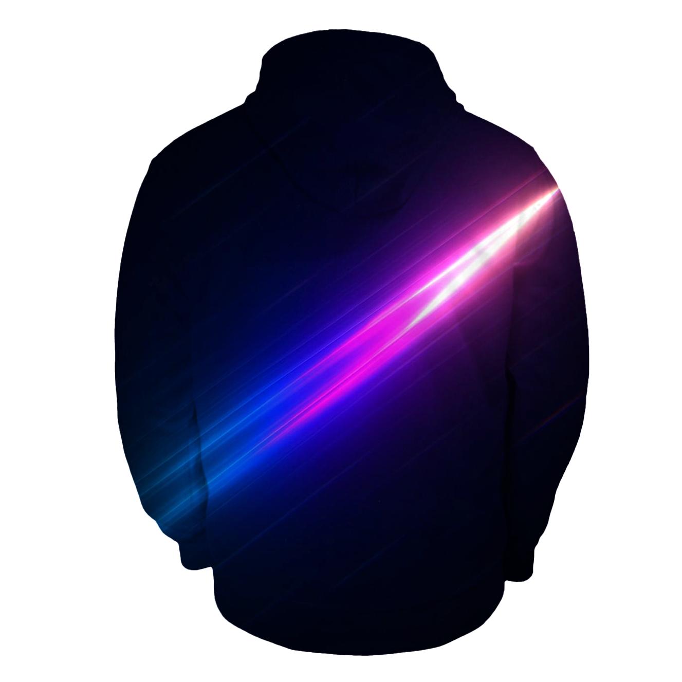 Neon Meteor Trail graphic hoodies