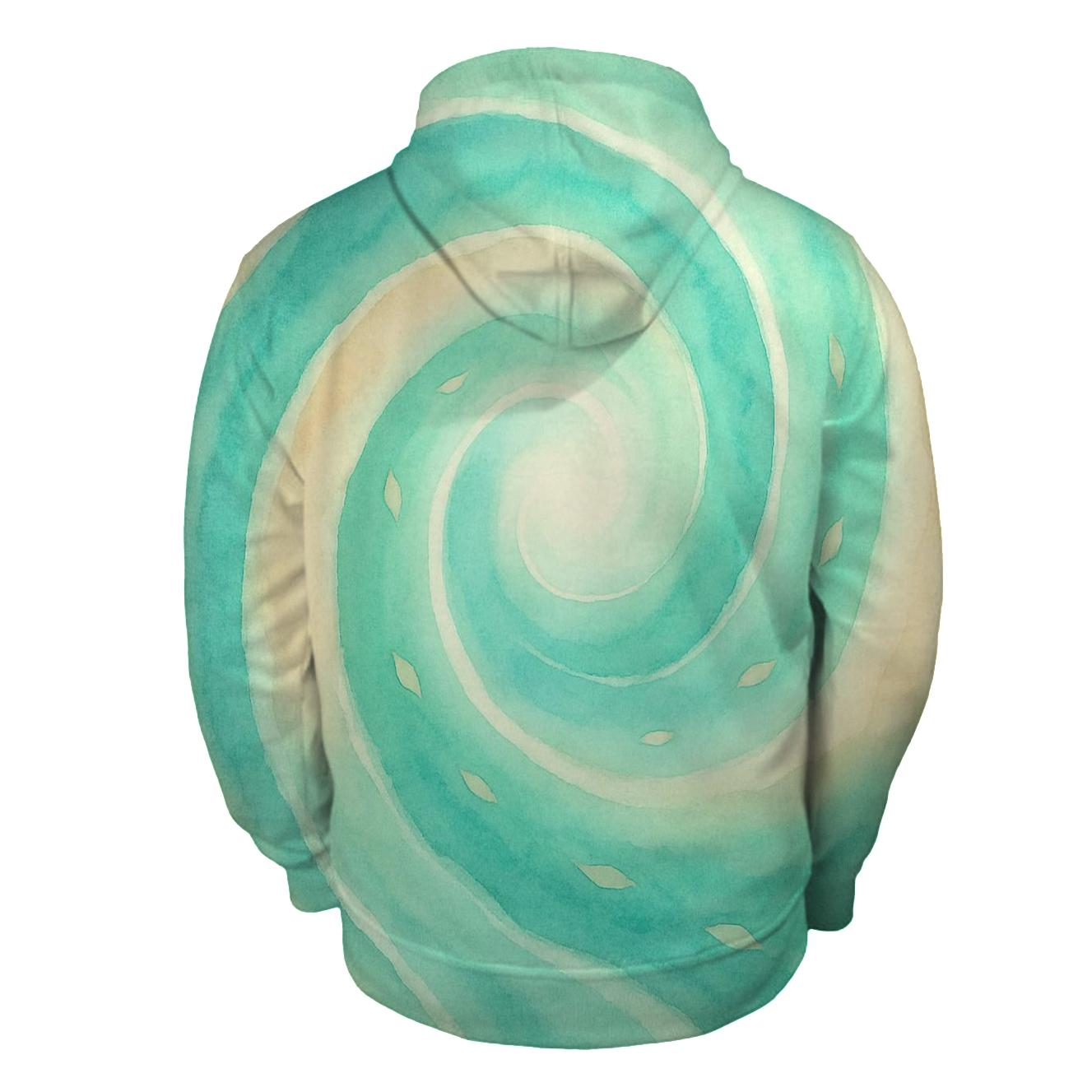 River Spiral Renewal printed hoodies