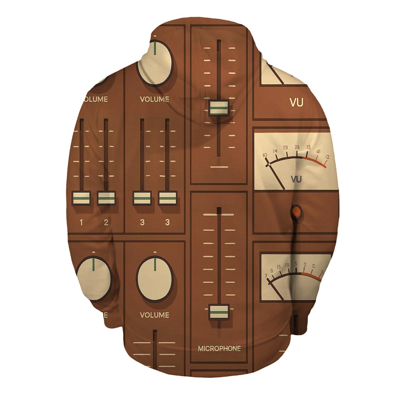 Analog Hi Fi Control Panel premium hoodies