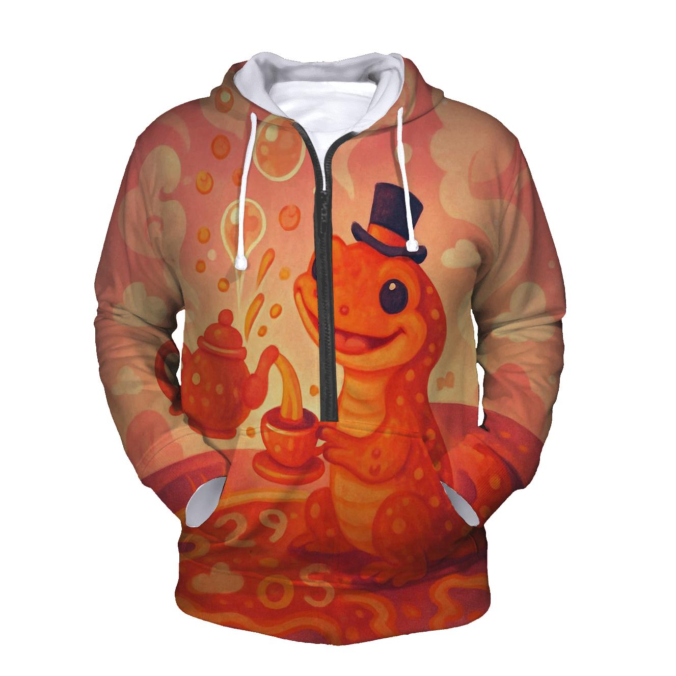 Bubblegum Volcano Tea Party custom hoodies