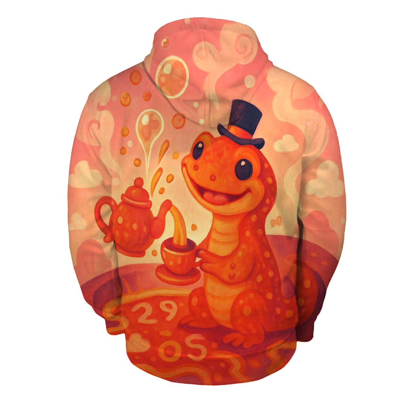 Bubblegum Volcano Tea Party custom hoodies