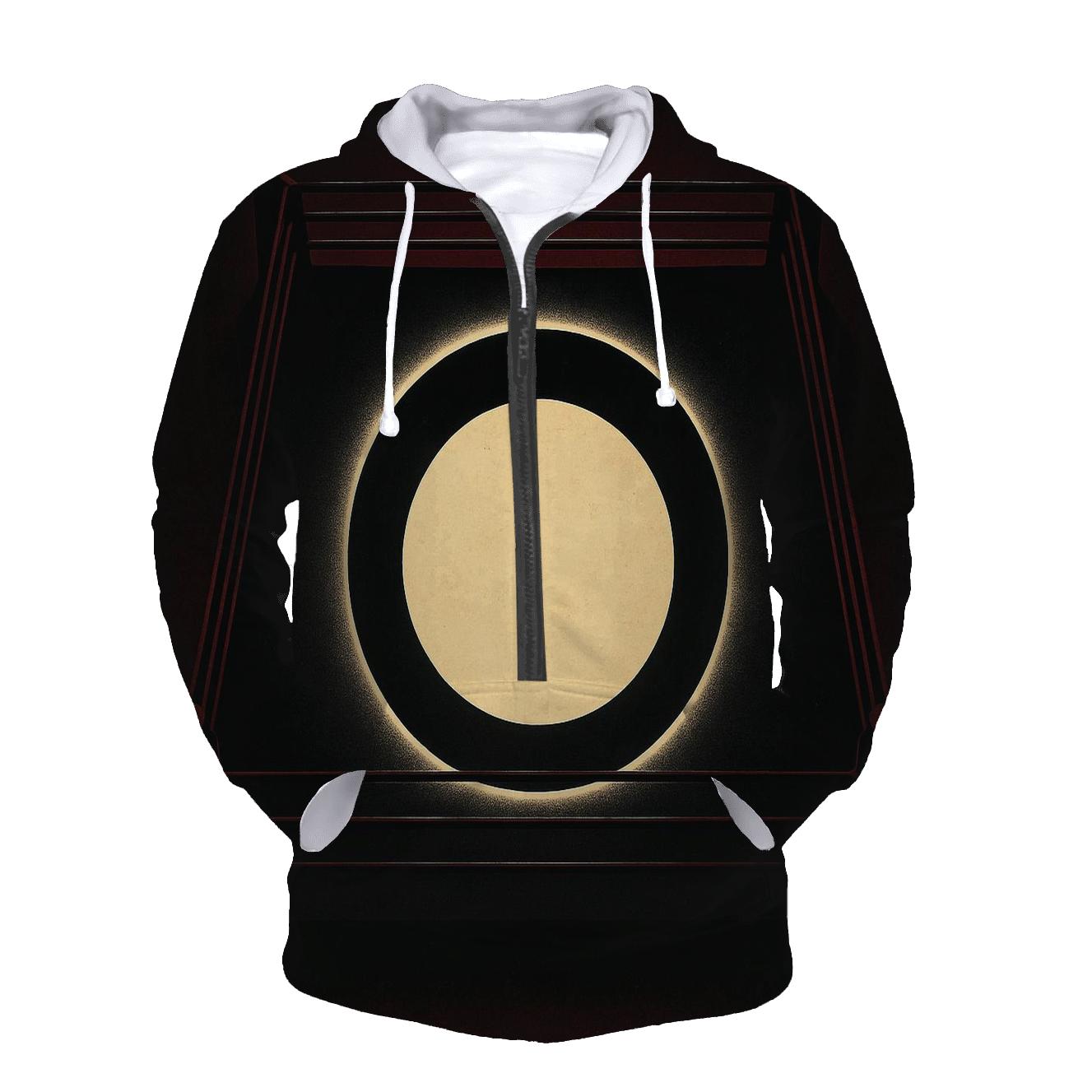 Burgundy Boxing Ring Eclipse pullover hoodies