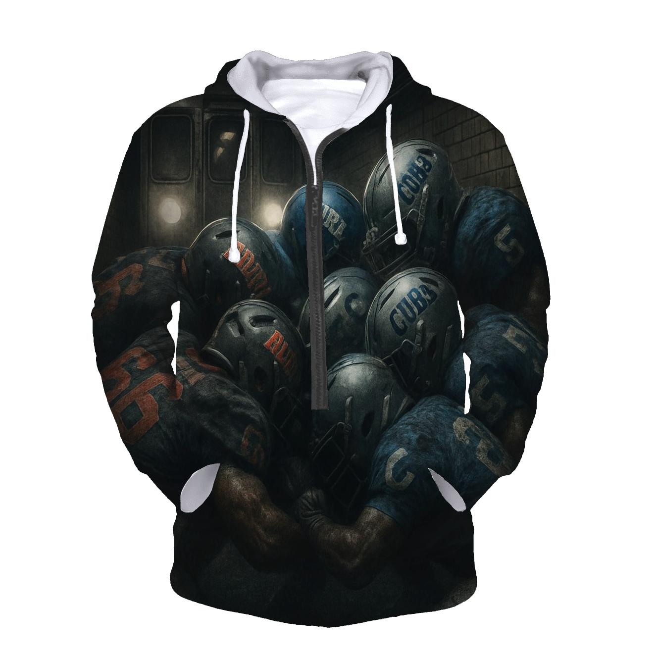 Underground Transit Tunnel Goal Line Stand printed hoodies