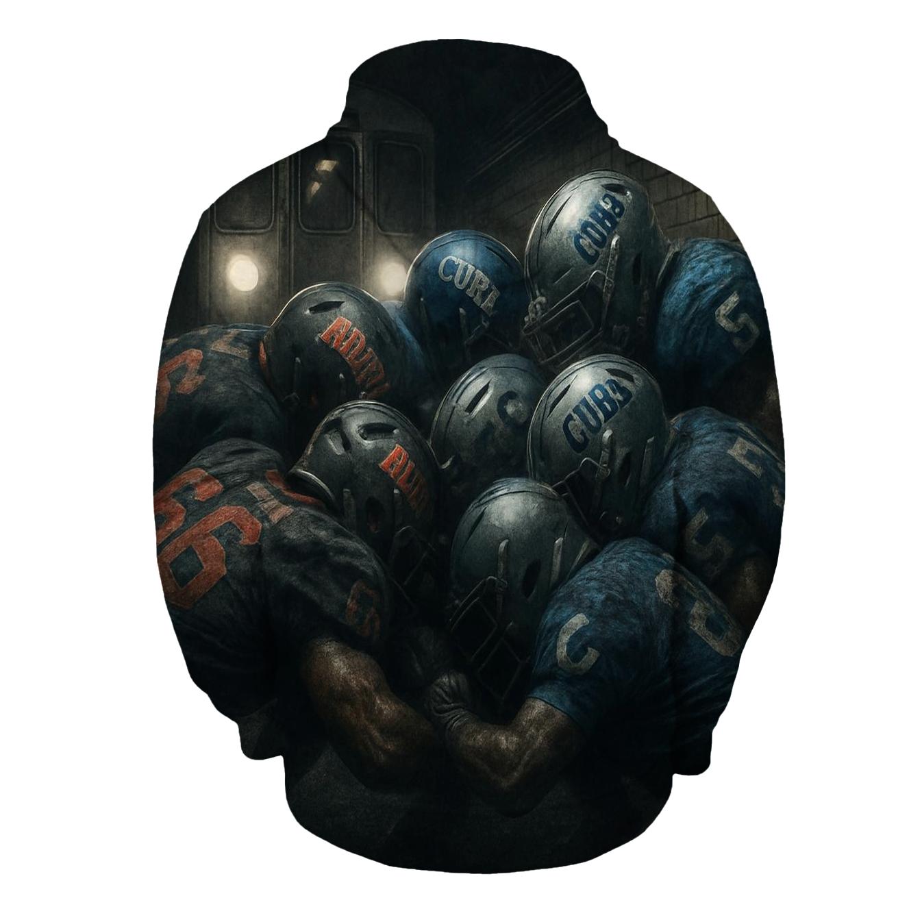 Underground Transit Tunnel Goal Line Stand printed hoodies