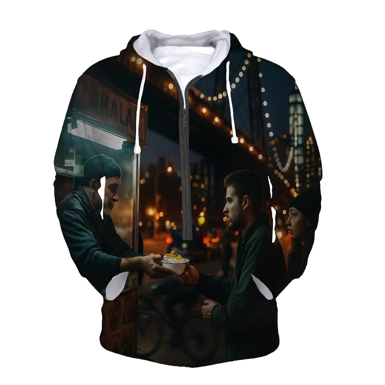Night Shift Street Food Under Williamsburg Bridge View hoodies fashion