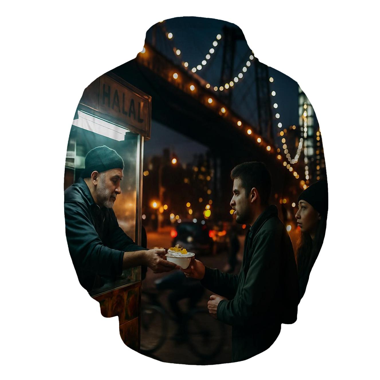 Night Shift Street Food Under Williamsburg Bridge View hoodies fashion