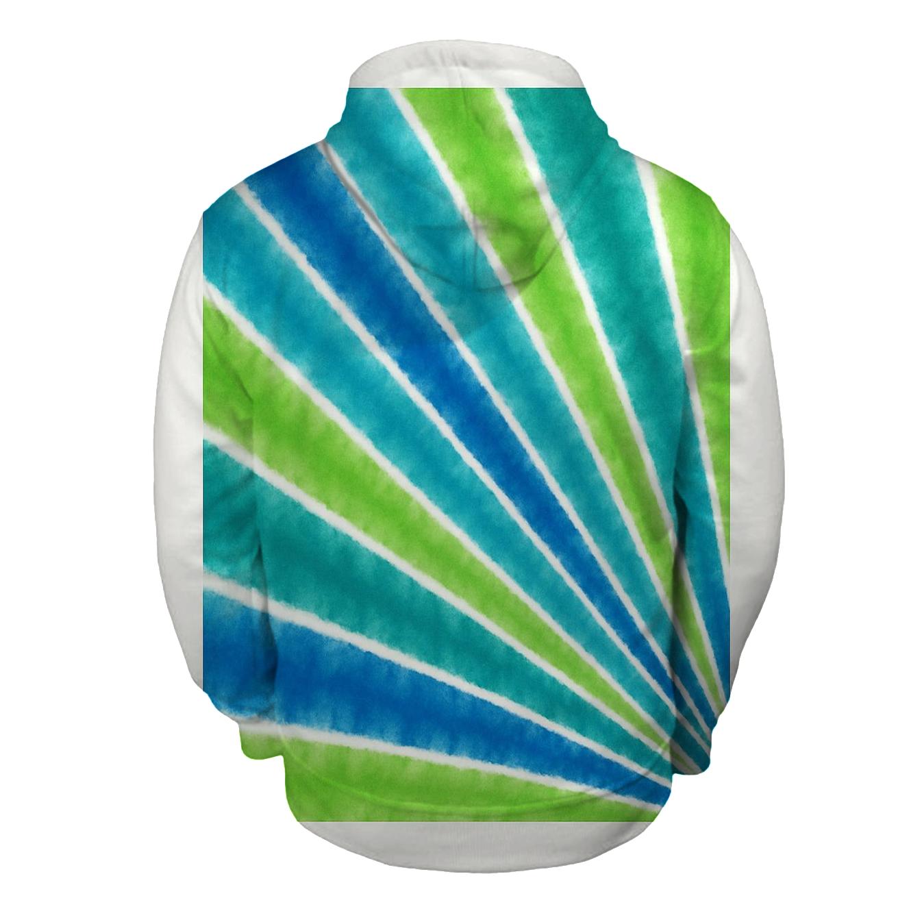 Diagonal Fold Meteor Shower Rays hoodie trends