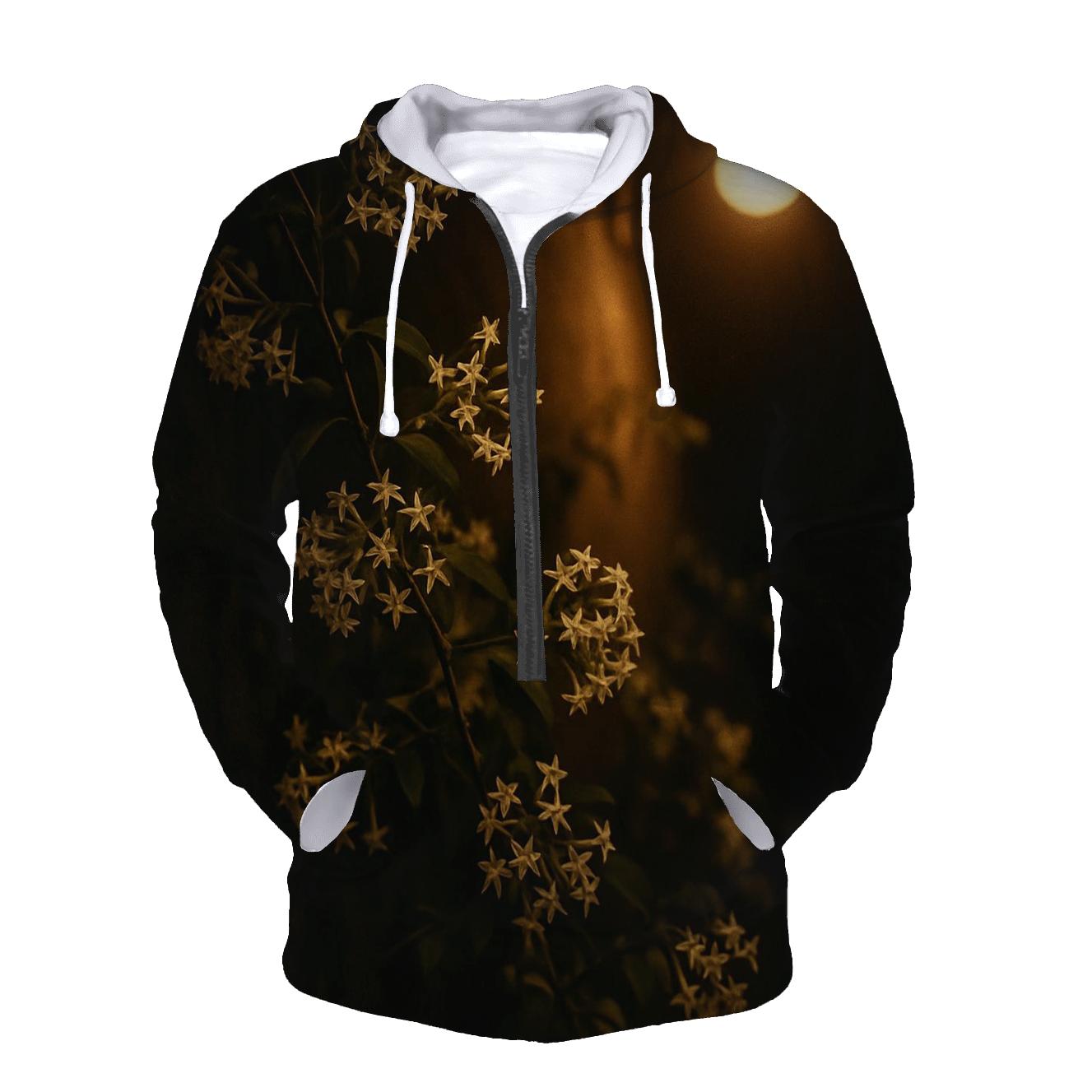 Night Blooming Jasmine Under Streetlamp lightweight hoodies